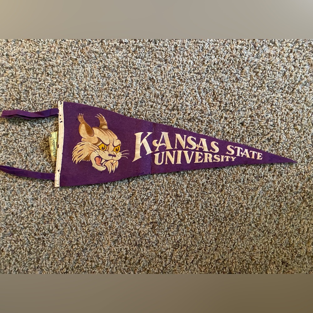 1968 Kansas State Pennant vintage
